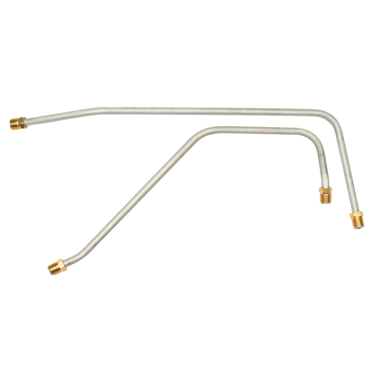 1963-65 Cadillac 429CID Carter Carb 5/16" Pump to Carb Lines 2pc, OE Steel