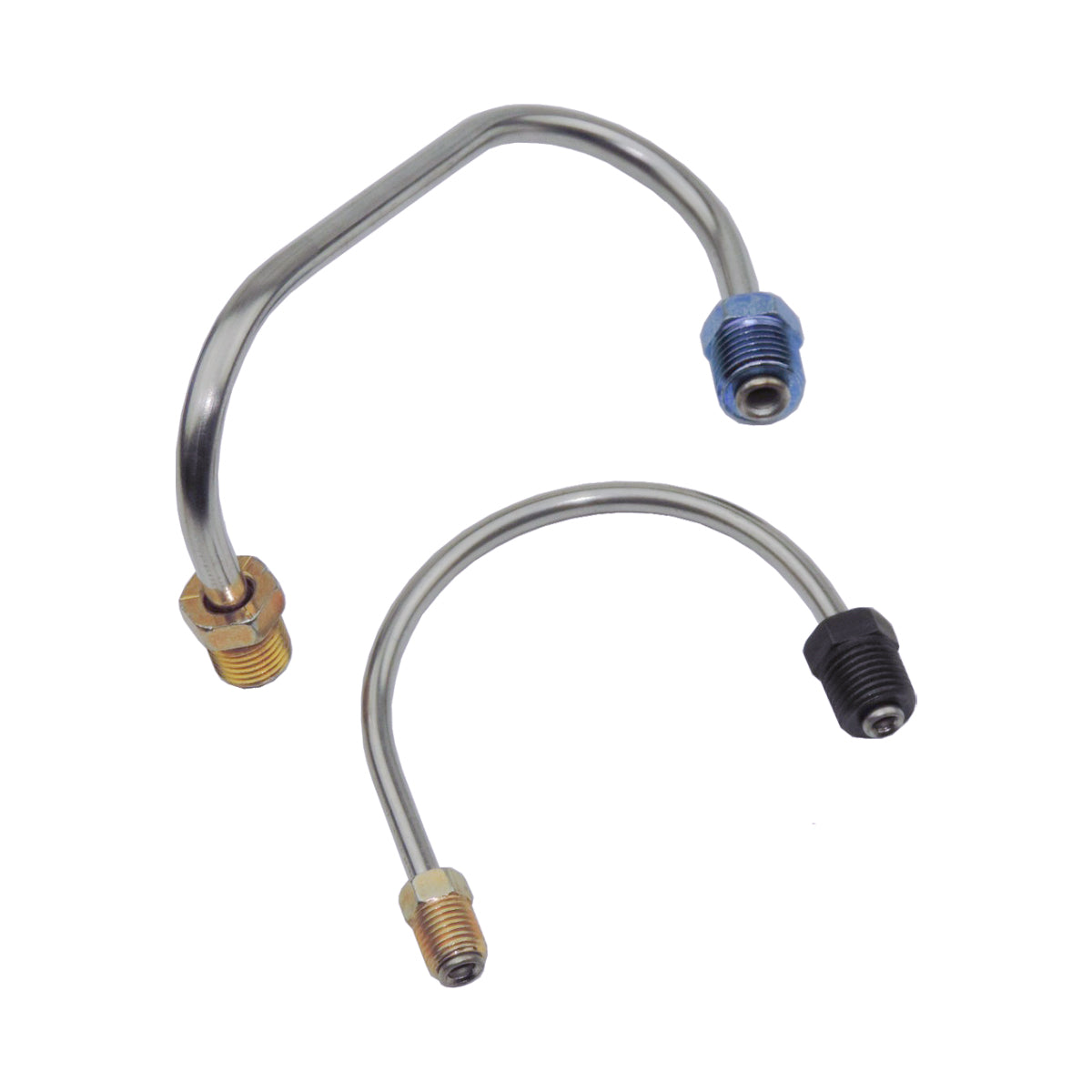 1967-69 Chevrolet Camaro 69 Nova, 3/16" & 1/4" Manual Drum M/C Brake Lines 2pc, OE Steel
