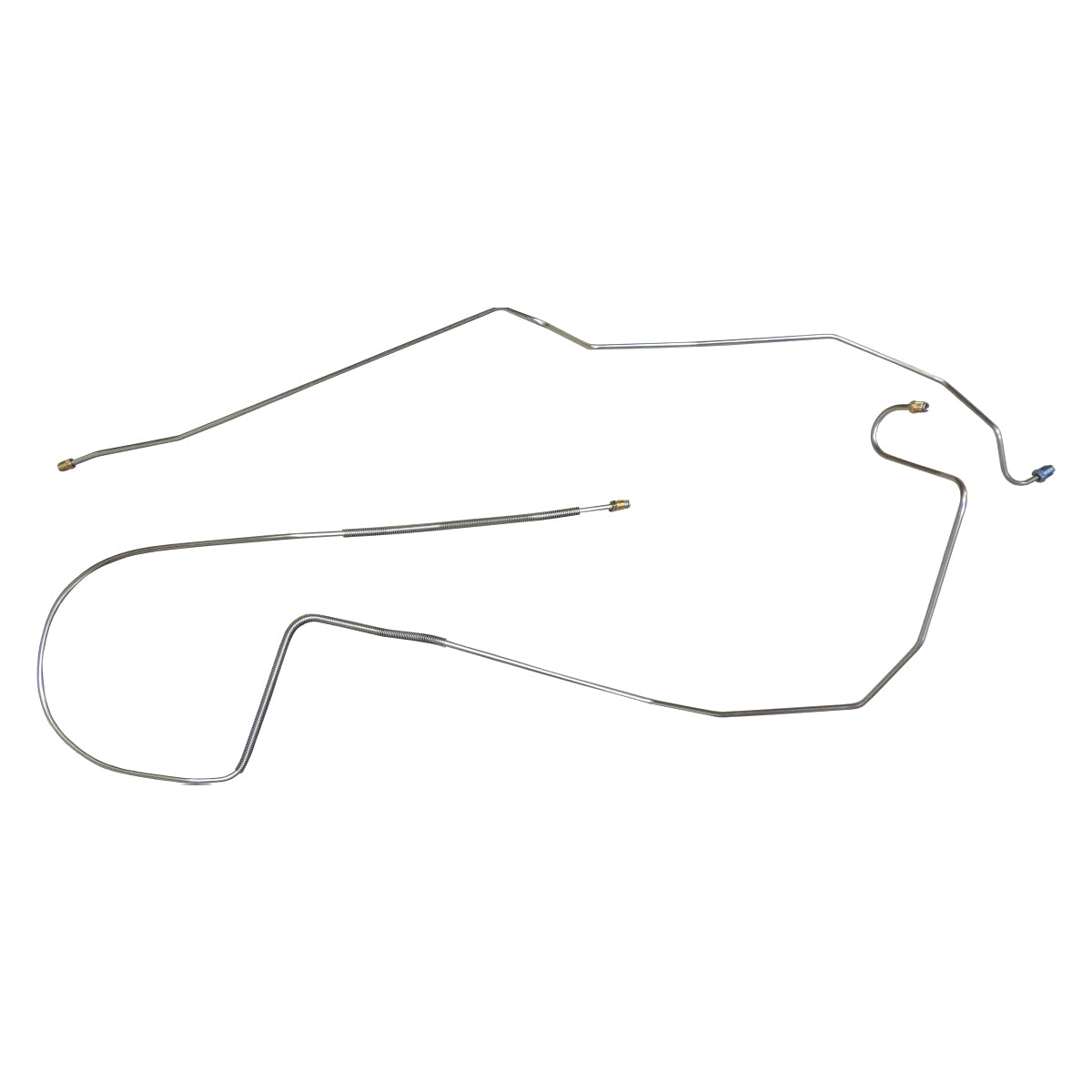 1967-69 Chevrolet Camaro Pontiac Firebird Power Disc Conversion 1/4" F to R Brake Lines 2pc, OE Steel