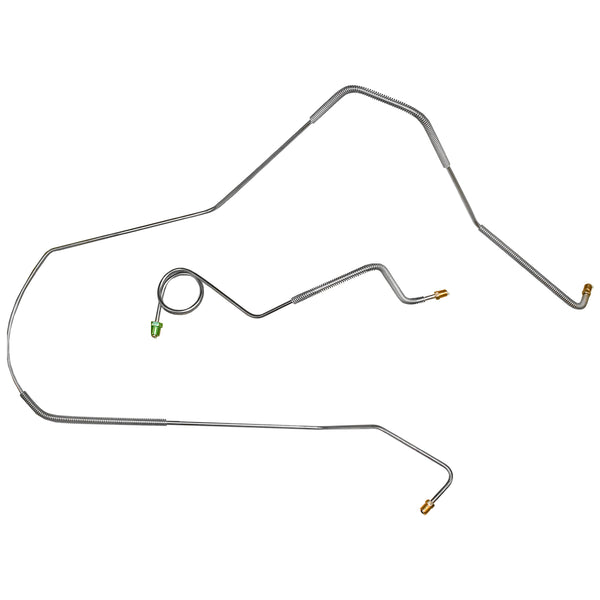 1967-68 Camaro 1968 Nova 1967-68 Firebird, POWER Disc & Drum, Right & Left Front Brake Lines, 2pc OE Steel