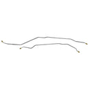 1969 Chevrolet Camaro 3/16" Rear Mono-Leaf Axle Brake Lines 2pc, OE Steel