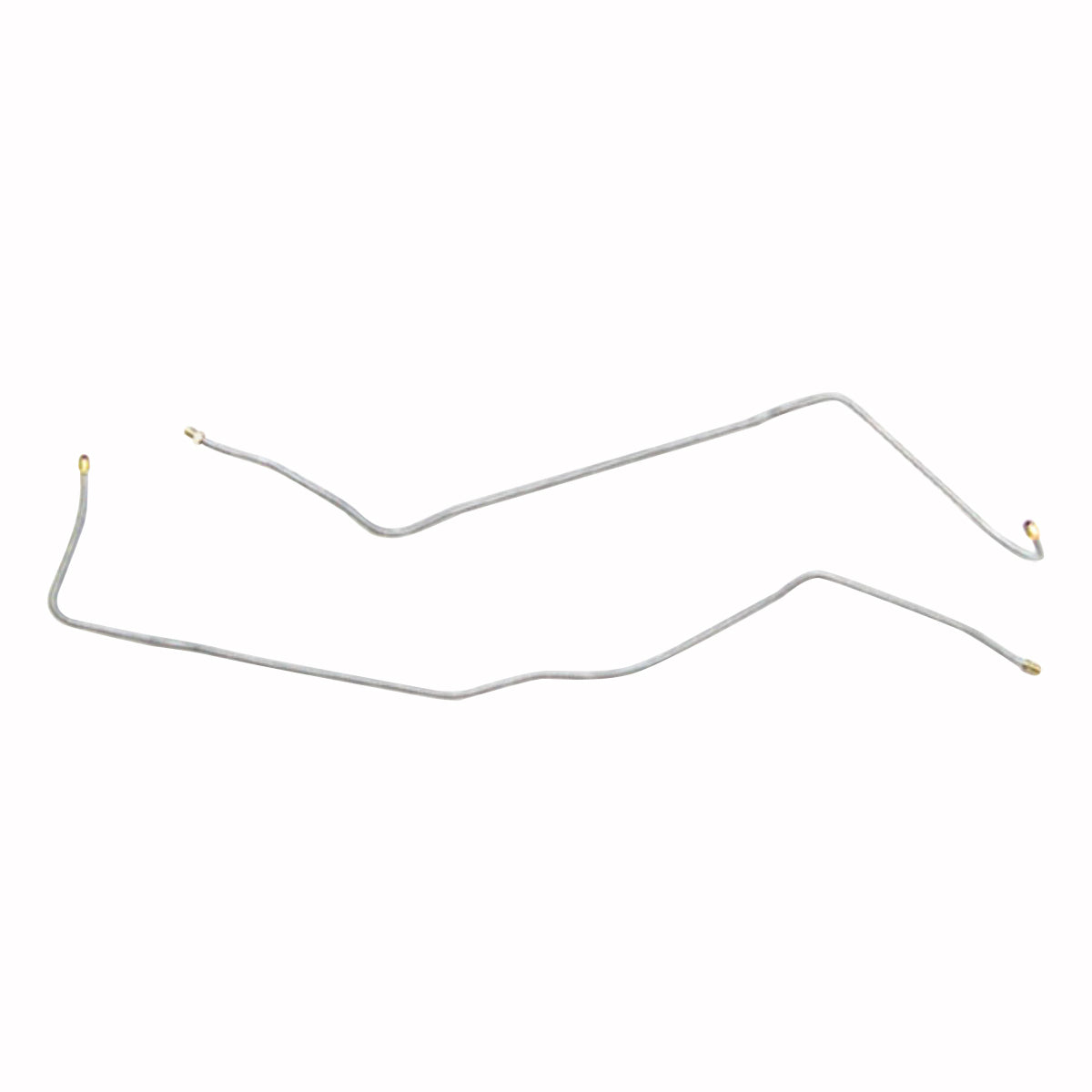 1969 Chevrolet Camaro w/RPO JL8 Factory Disc 3/16" Rear Axle Brake Lines 2pc, OE Steel