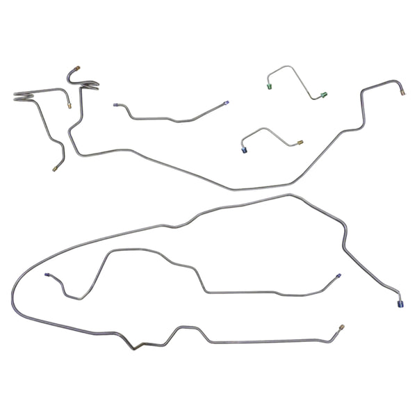 1981 Chevrolet Camaro Z-28 (Only) Power Disc Brake Line Kit 7pc, OE Steel