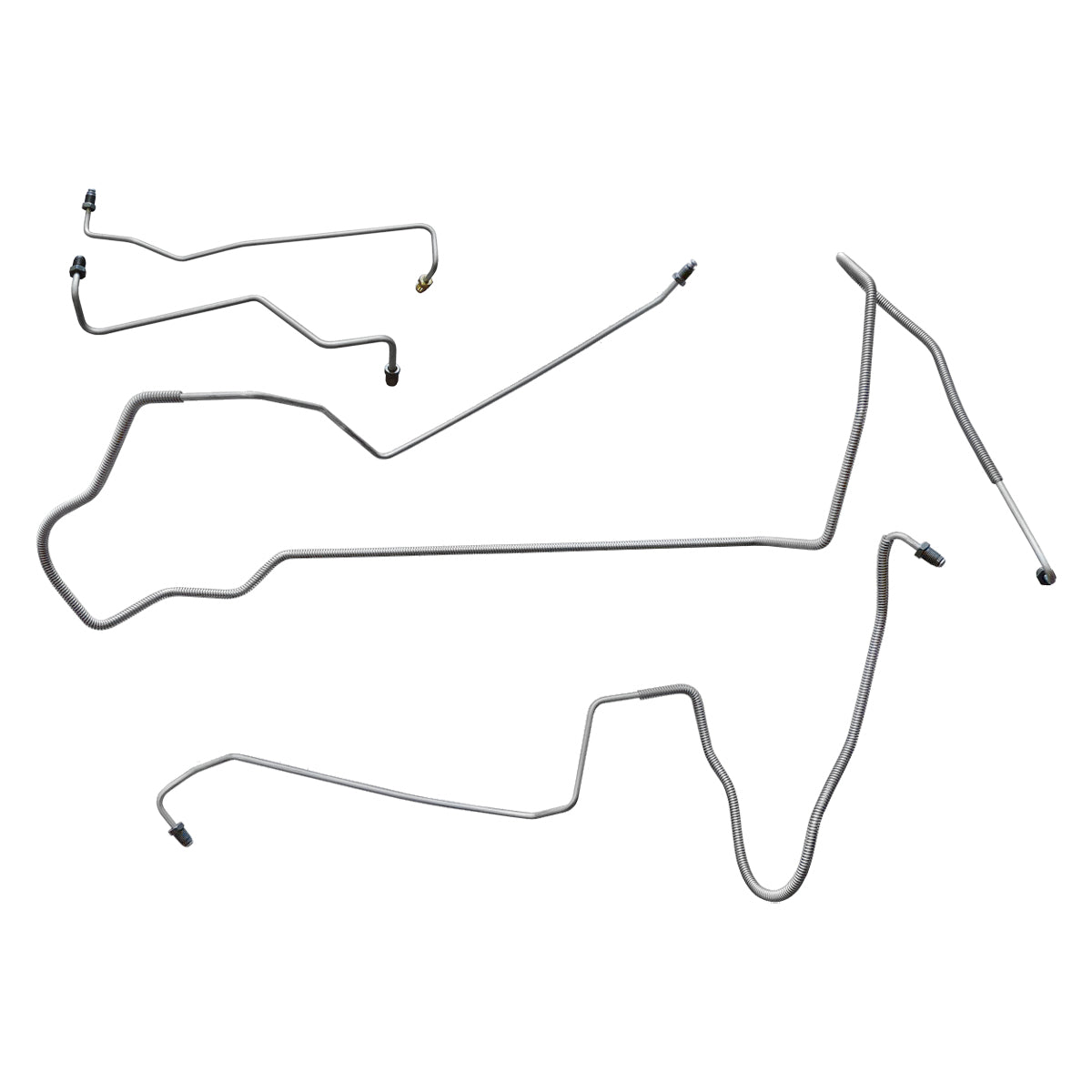 1998-02 Chevrolet Camaro w/ABS & Traction Control Four-Wheel Disc Front Brake Line Kit (w/o Flex) 4pc, OE Steel