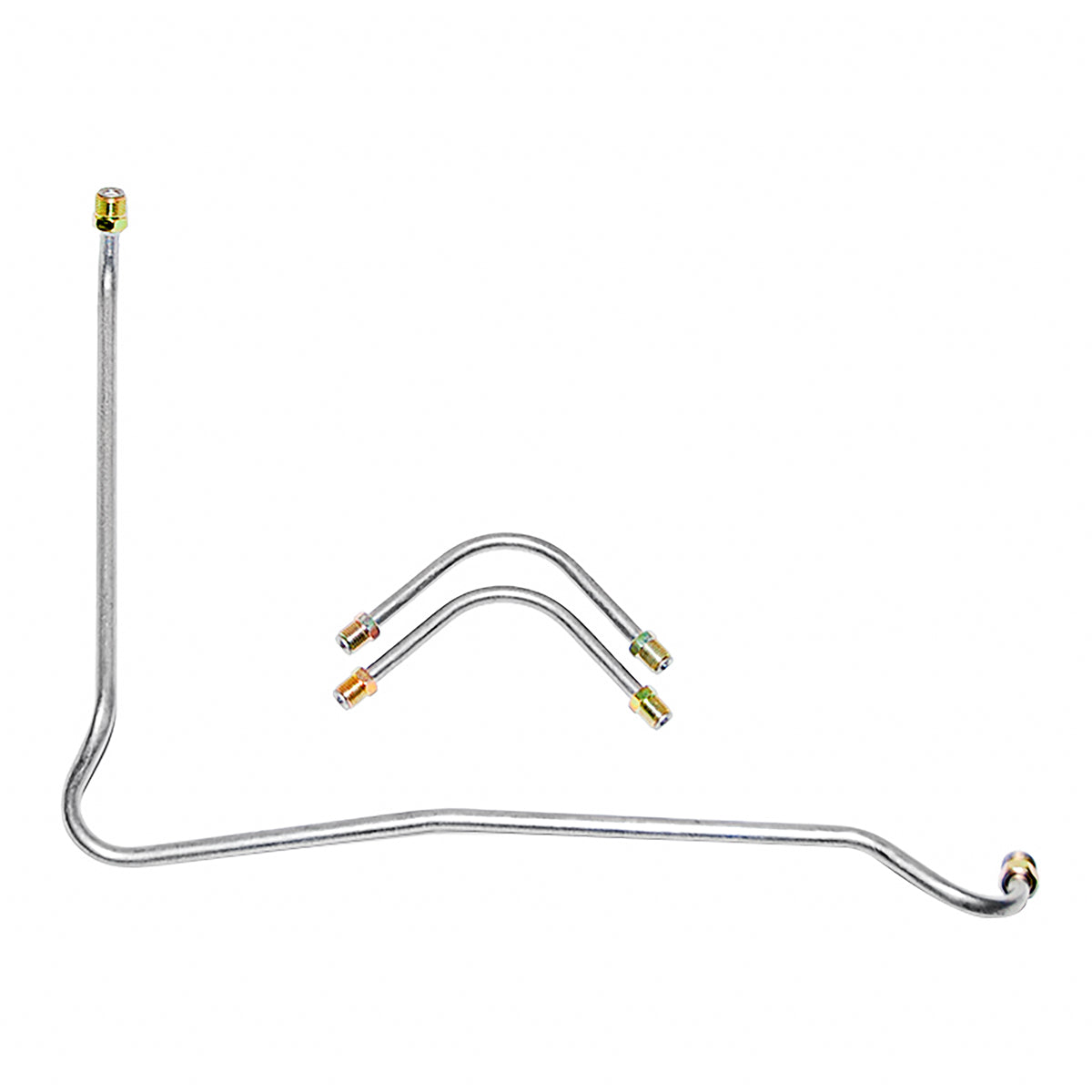 1967-68 Chevrolet Camaro 396CID-350 375HP 4bbl Holley Dual-Feed 3/8" 5/16" Pump to Carb Lines 3pc OE Steel
