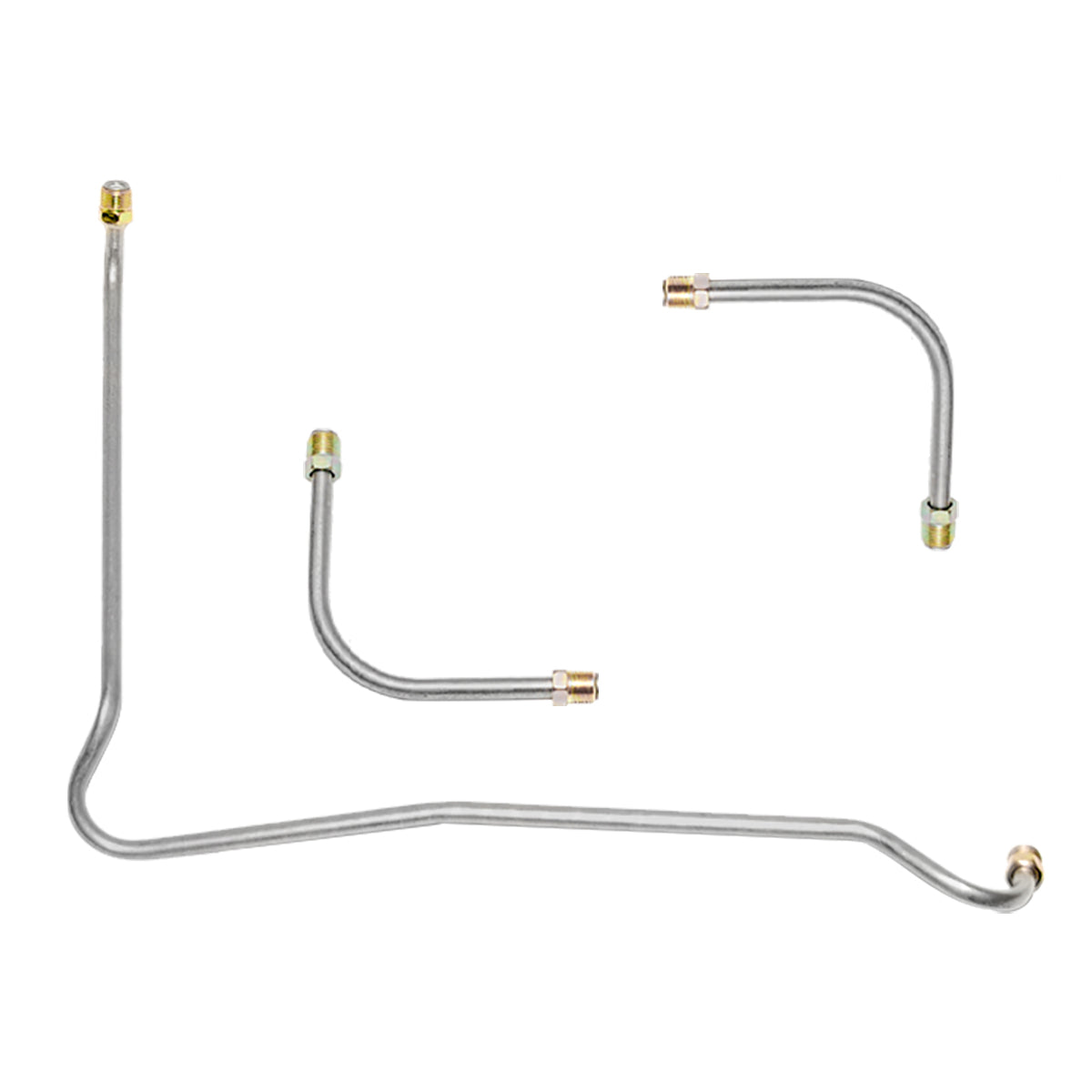 1967-68 Chevrolet Camaro 396CID-350/375HP 4bbl Holley Dual-Feed 3/8", 5/16" Pump to Carb Lines (Requires Y Block) 3pc, OE Steel