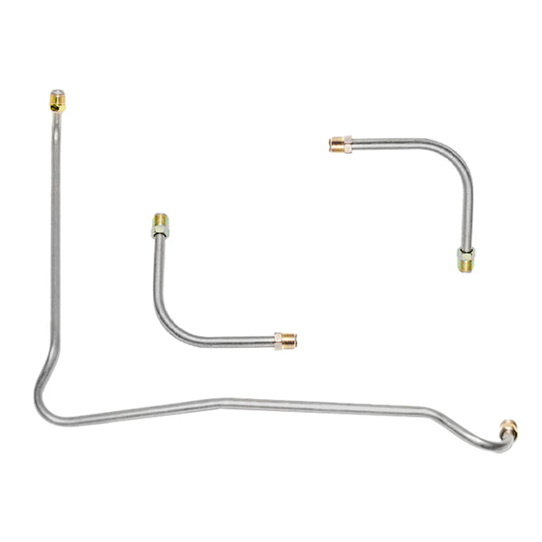 1967-68 Chevrolet Camaro 396CID-350/375HP 4bbl Holley Dual-Feed 3/8", 5/16" Pump to Carb Lines (Requires Y Block) 3pc, OE Steel