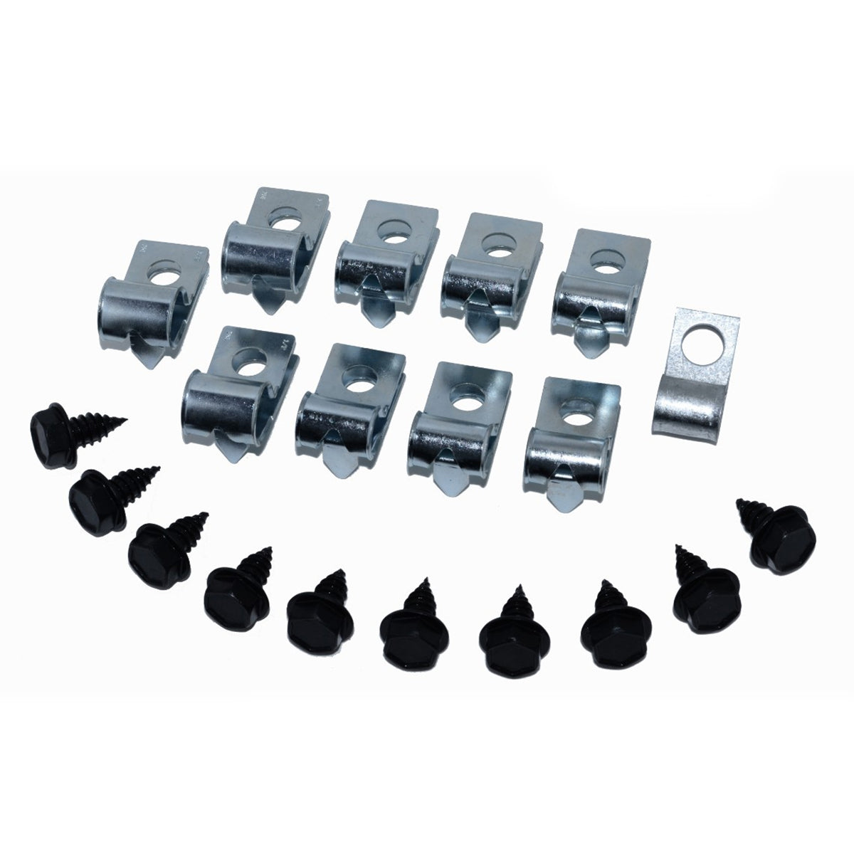 1970-71 F-Body Camaro Fuel Line Clip Kit 3/8" - No Return Line 20pc