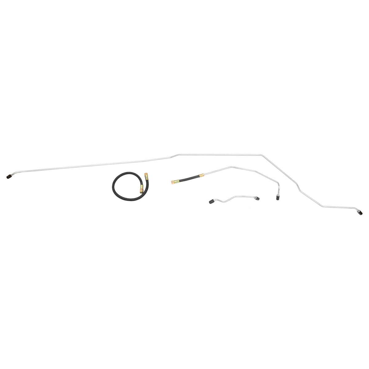 1988-92 Chevrolet Camaro V8 FI (DS Routing) Tank to Pump 3/8" Main Fuel Lines 3pc, OE Steel