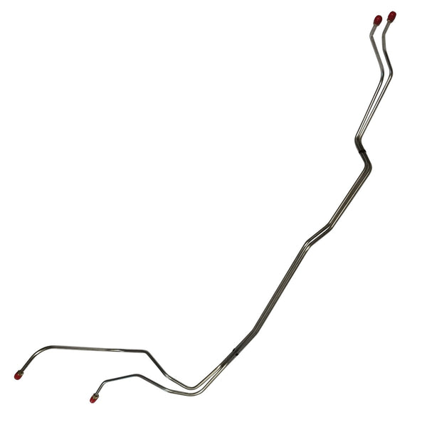 1970, 1972-74 Chevrolet Camaro T400 5/16" Trans Cooler Lines (1/2-20 thread) 2pc, OE Steel