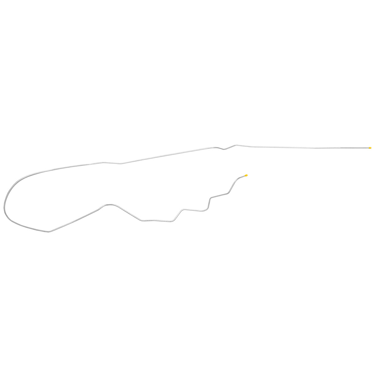 1983-88 Chevrolet El Camino V8 Carbureted Only (PS Routing) 1/4" Fuel Return Line 1pc, OE Steel