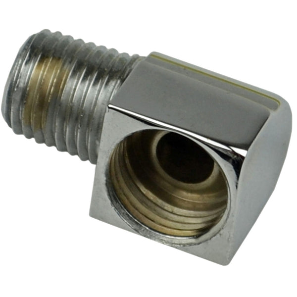 90 deg Elbow, 1/4" Pipe Thread, 5/8"-18 Female Inverted Flare - Chrome