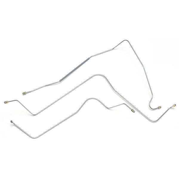 1964-67 Chevrolet El Camino/SS Factory Air Shock Lines 3pc, OE Steel