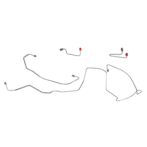 2000-05 Chevrolet Impala, Four-Wheel Disc w/ ABS, Front Brake Line Kit, 4pc, OE Steel