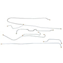 1936 Chevrolet Master Deluxe 113" WB w/Knee Action Front Axle Drum Brake Line Kit 6pc, OE Steel