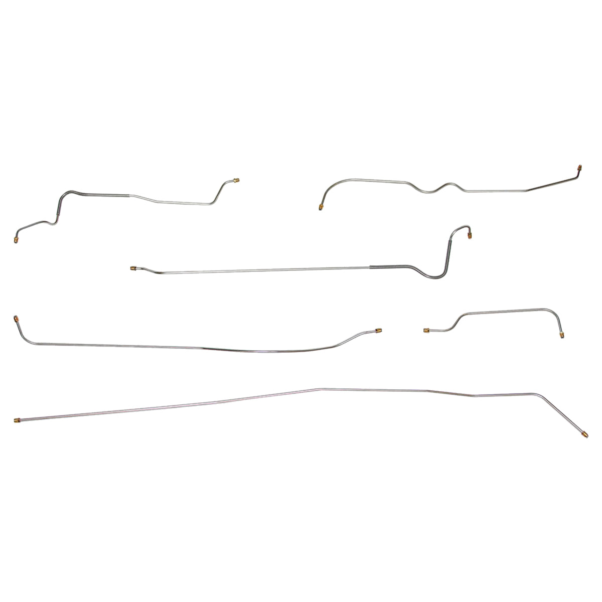 1949-50 Chevrolet Special Convertible w/AT Complete Drum Brake Line Kit 6pc, OE Steel