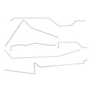 1953-54 Chevrolet Special Convertible w/ Drums Complete Brake Line Kit, 6pc, OE Steel