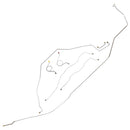 1966 Chevrolet Impala Complete Power Drum Brake Line Kit Dual Master Conversion 7pc, HDT, OE Steel