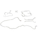 1991-94 Chevrolet Caprice Four-Door (Only) Power Disc w/Rear Drum Brake Line Kit 9pc, OE Steel