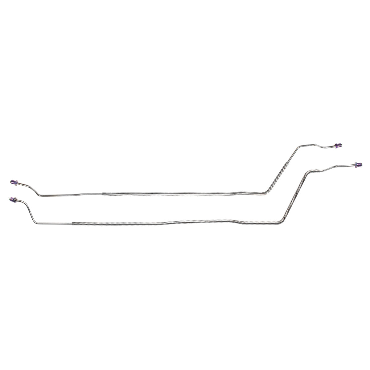 1977-96 Chevrolet Caprice Wagon (Only) 3/16" Rear Drum Axle Brake Lines 2pc, OE Steel