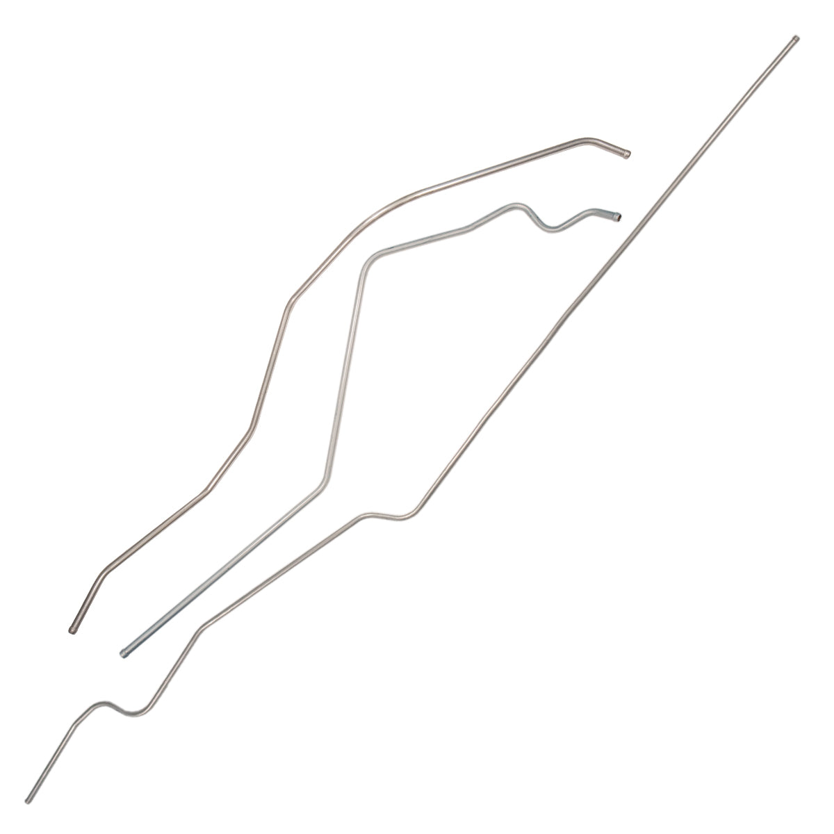 1958 Chevrolet Impala (Under Rocker Routing) 3/8" Main Fuel Lines, 3pc, OE Steel