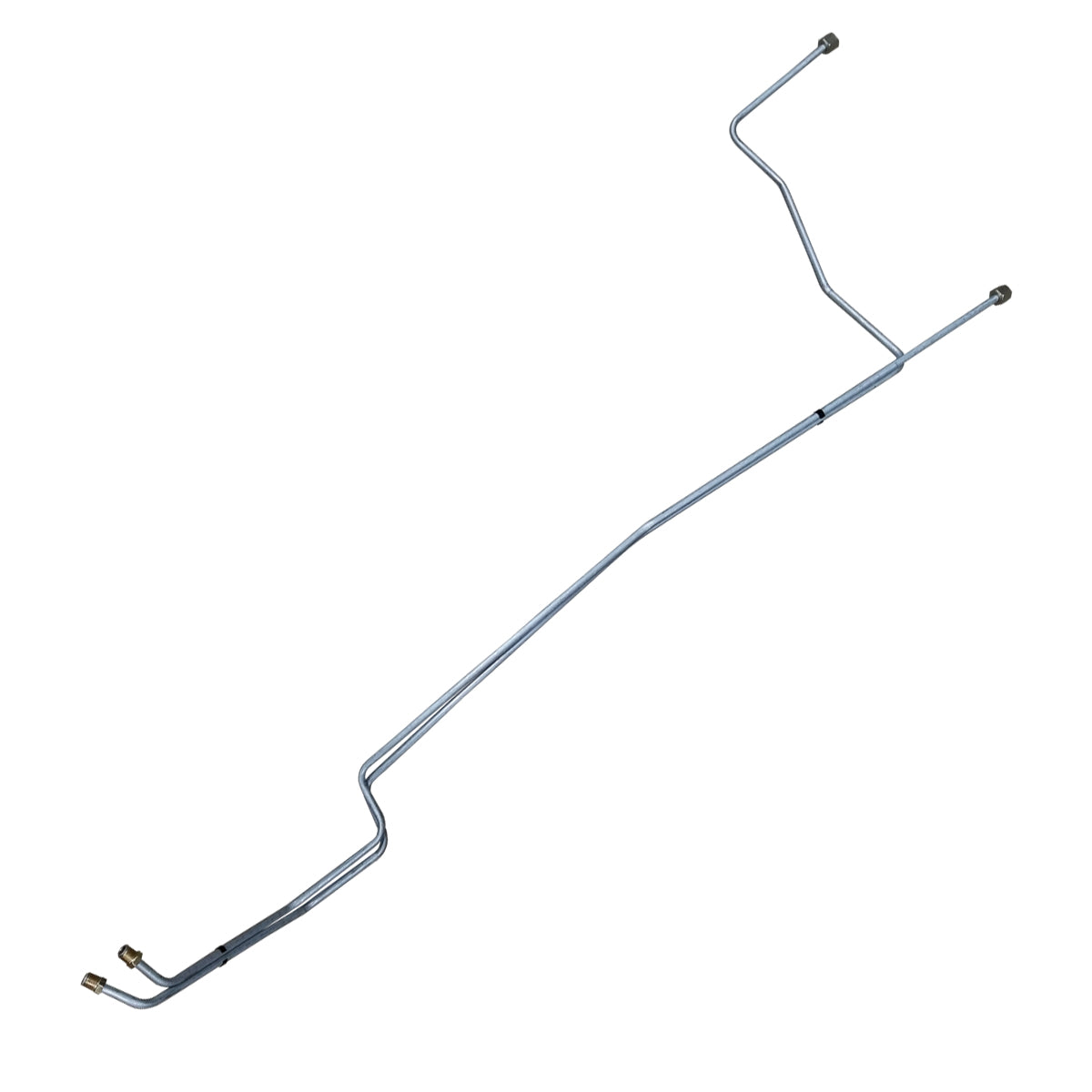 1955-57 Chevrolet Bel Air V8 Transmission Cooler Lines T350 Or T400 5/16" 2pc, OE Steel