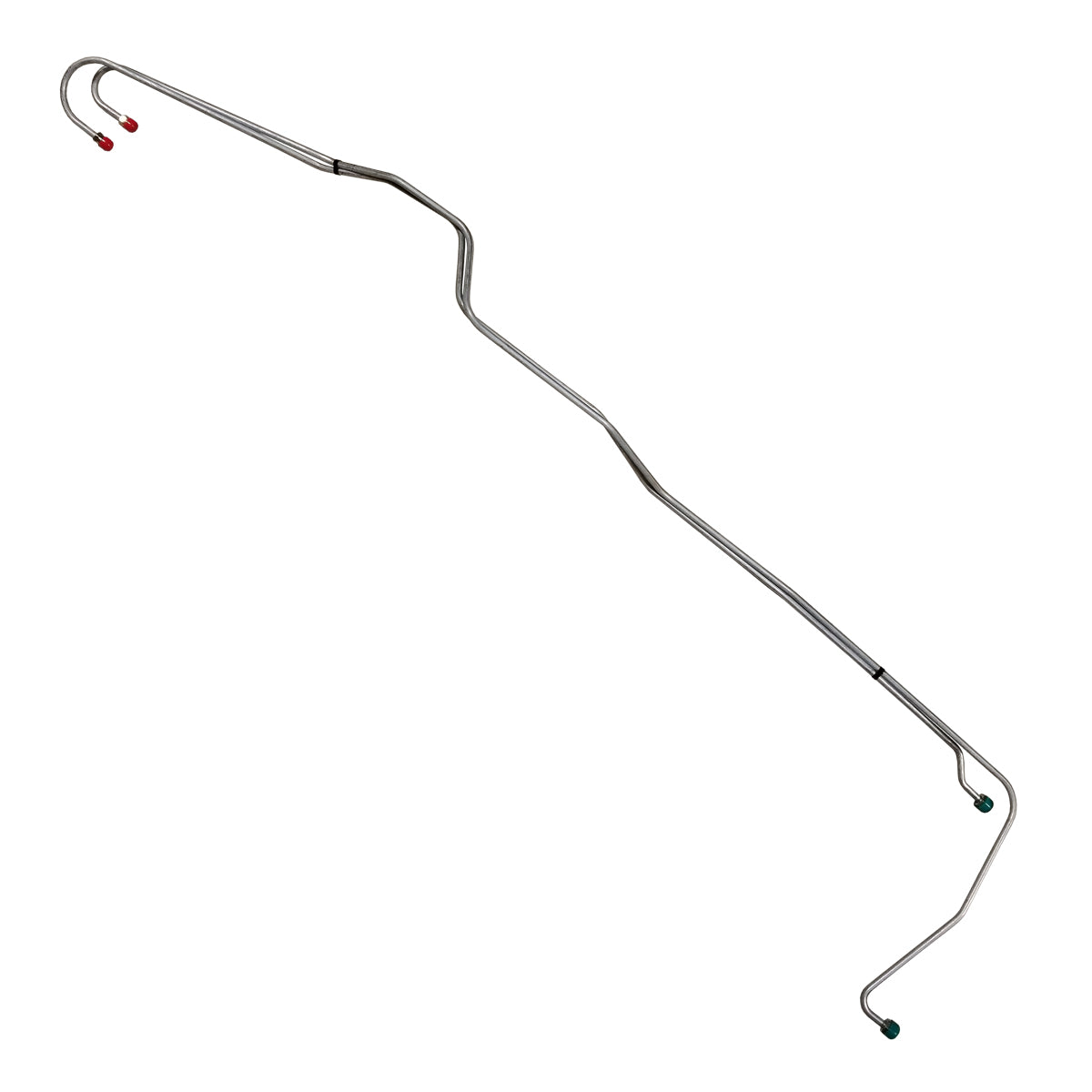 1962-64 Chevrolet Impala V8 Powerglide w/Cast Iron Case 5/16" Trans Cooler Lines 2pc, OE Steel