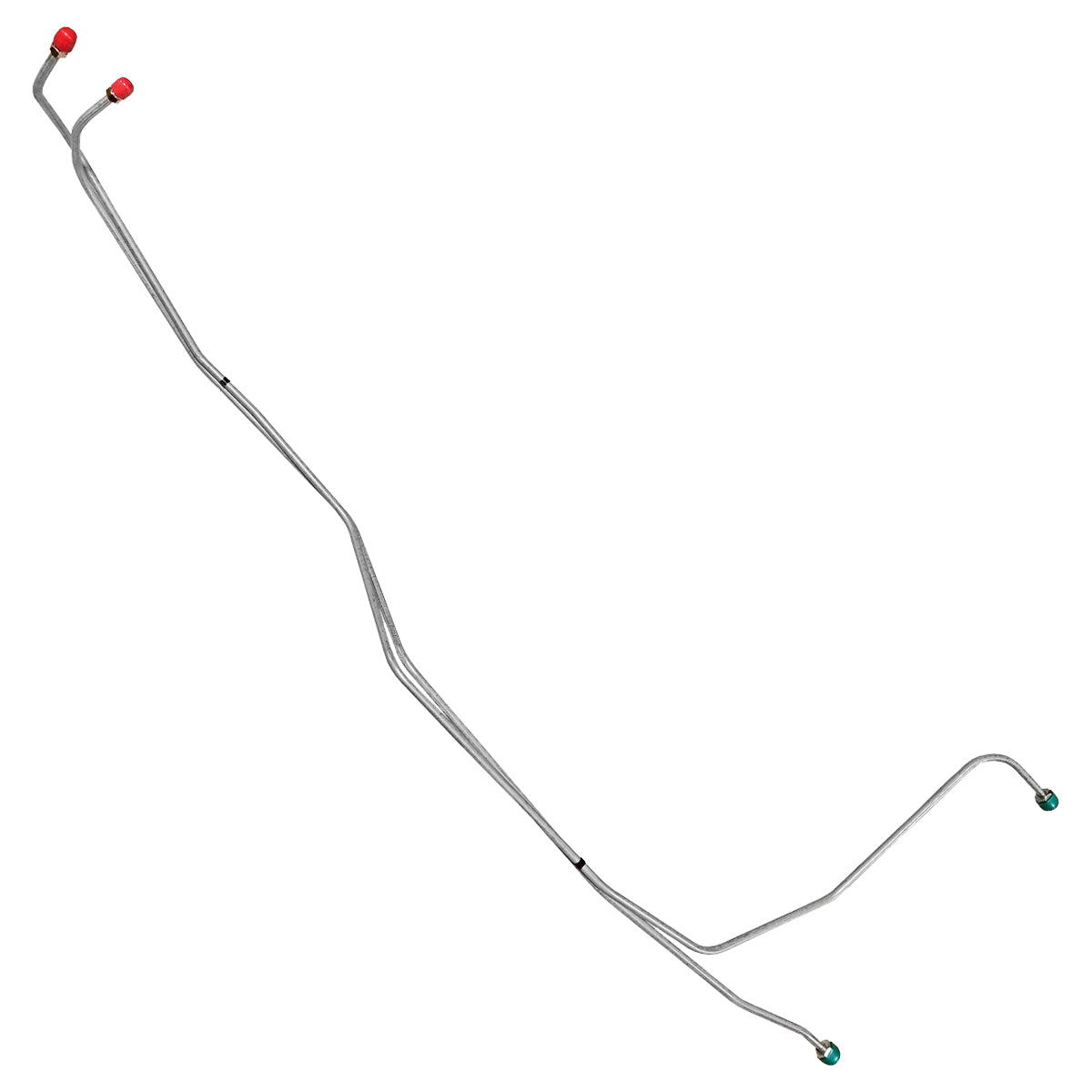 1962-64 Chevrolet Impala V8 Powerglide Aluminum Case 5/16" Trans Cooler Lines 2pc, OE Steel