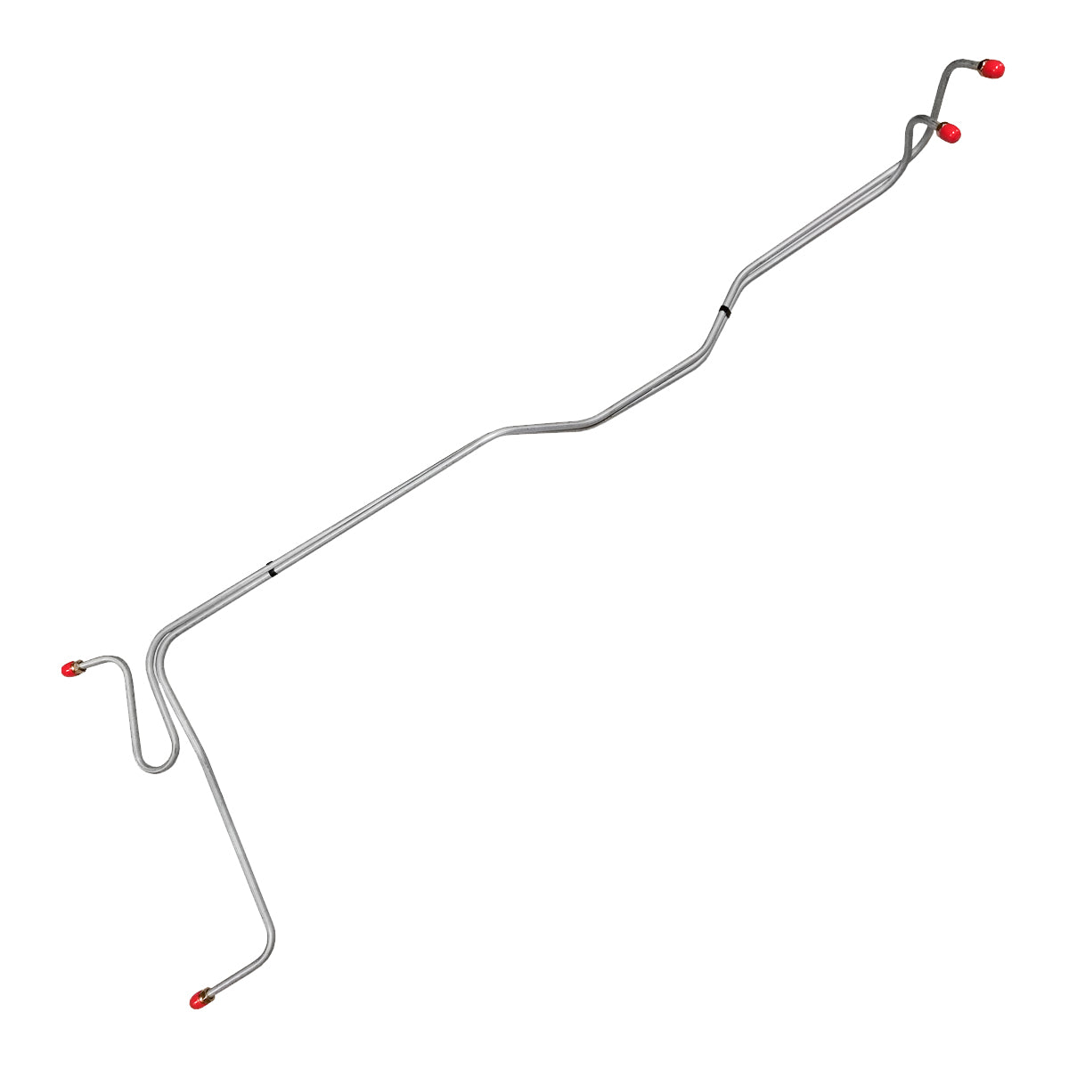 1965-66 Chevrolet Impala V8 Small Block Two-Speed Powerglide 5/16" Trans Cooler Lines 2pc, OE Steel