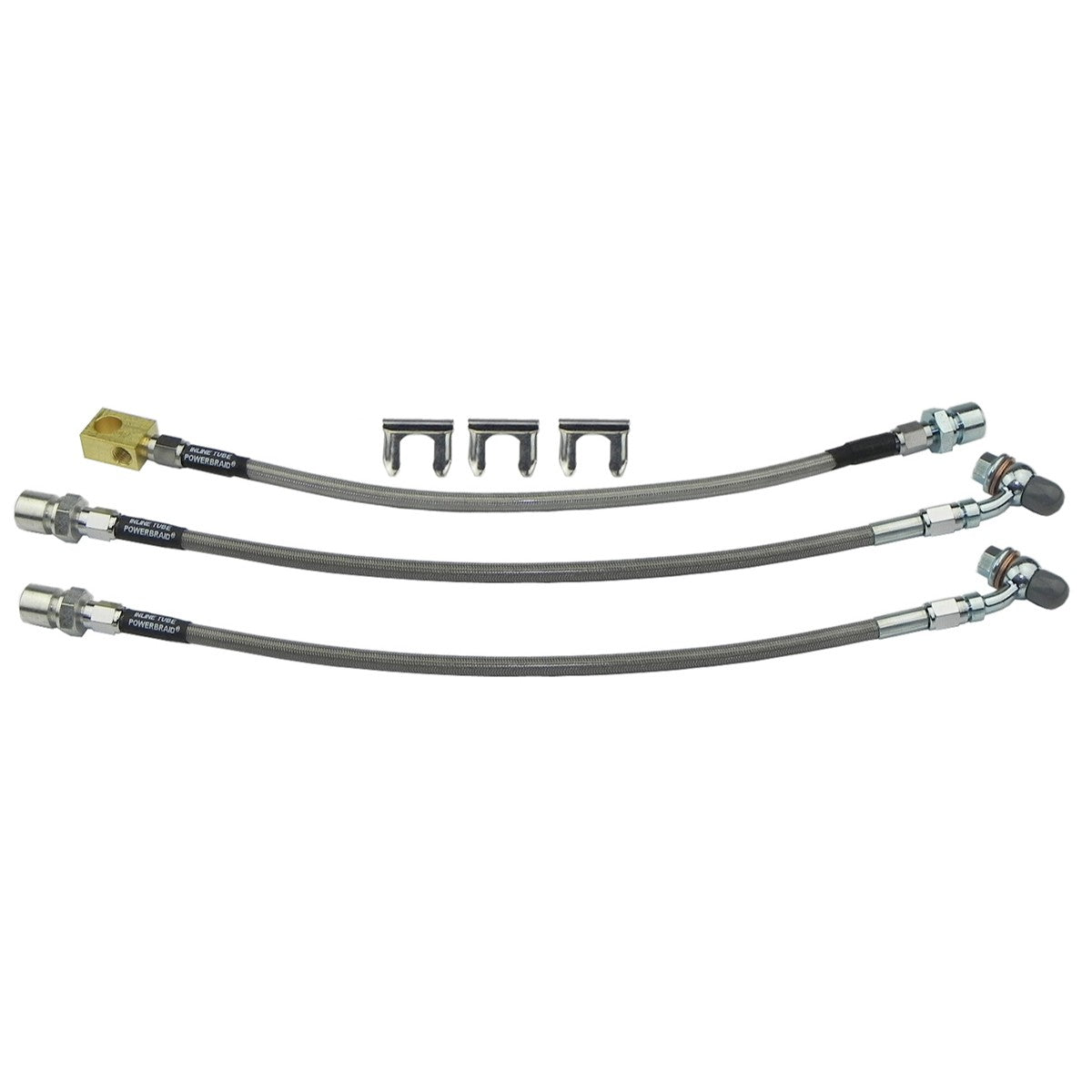 1973-77 Monte Carlo Grand Prix Cutlass Regal Stainless Braided Brake Hose KIt 3pc