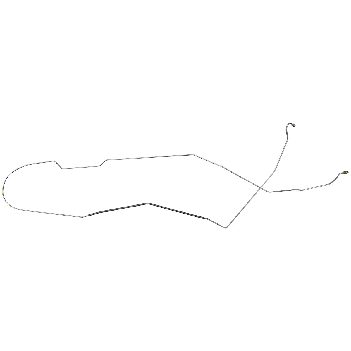 1964 GM A-Body Hardtop 3/16" F to R Brake Line 1pc, OE Steel