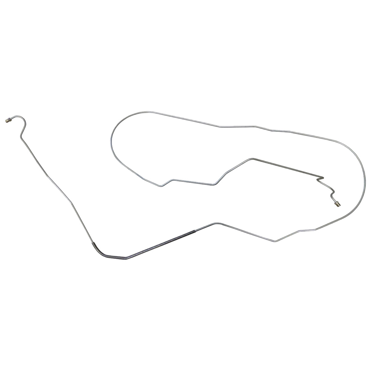 1964-65 GM A-Body Convertible 3/16" F to R Brake Line 1pc, OE Steel