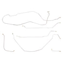 1966 Chevrolet Chevelle/Malibu Hardtop Power Drum Brake Line Kit 6pc, OE Steel