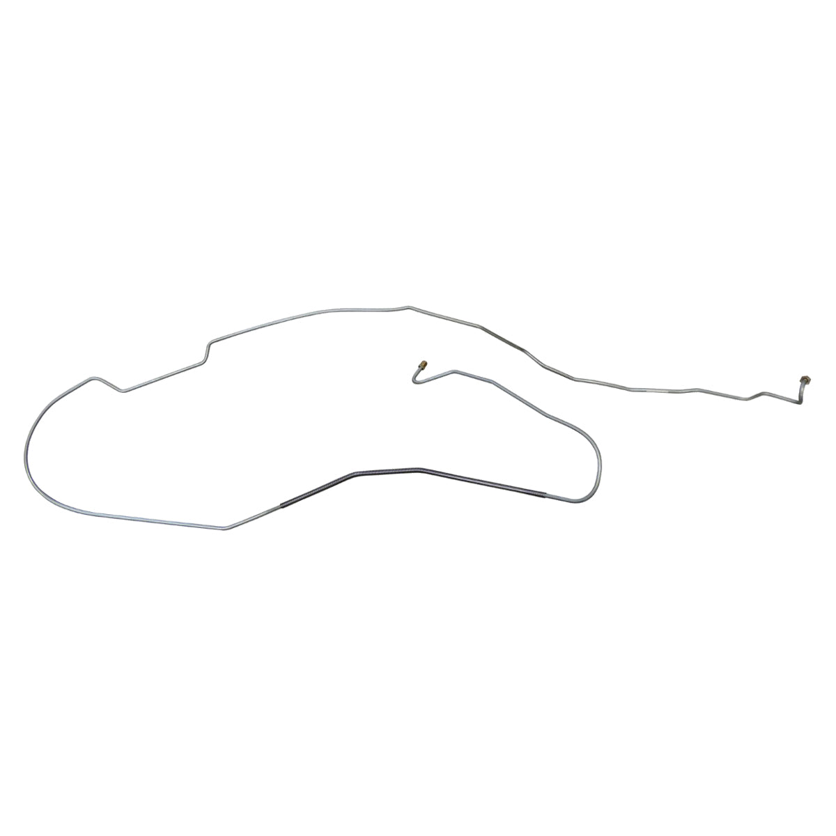 1967 Chevrolet Chevelle Malibu SS Hardtop 1/4" F to R Brake Line 1pc, OE Steel
