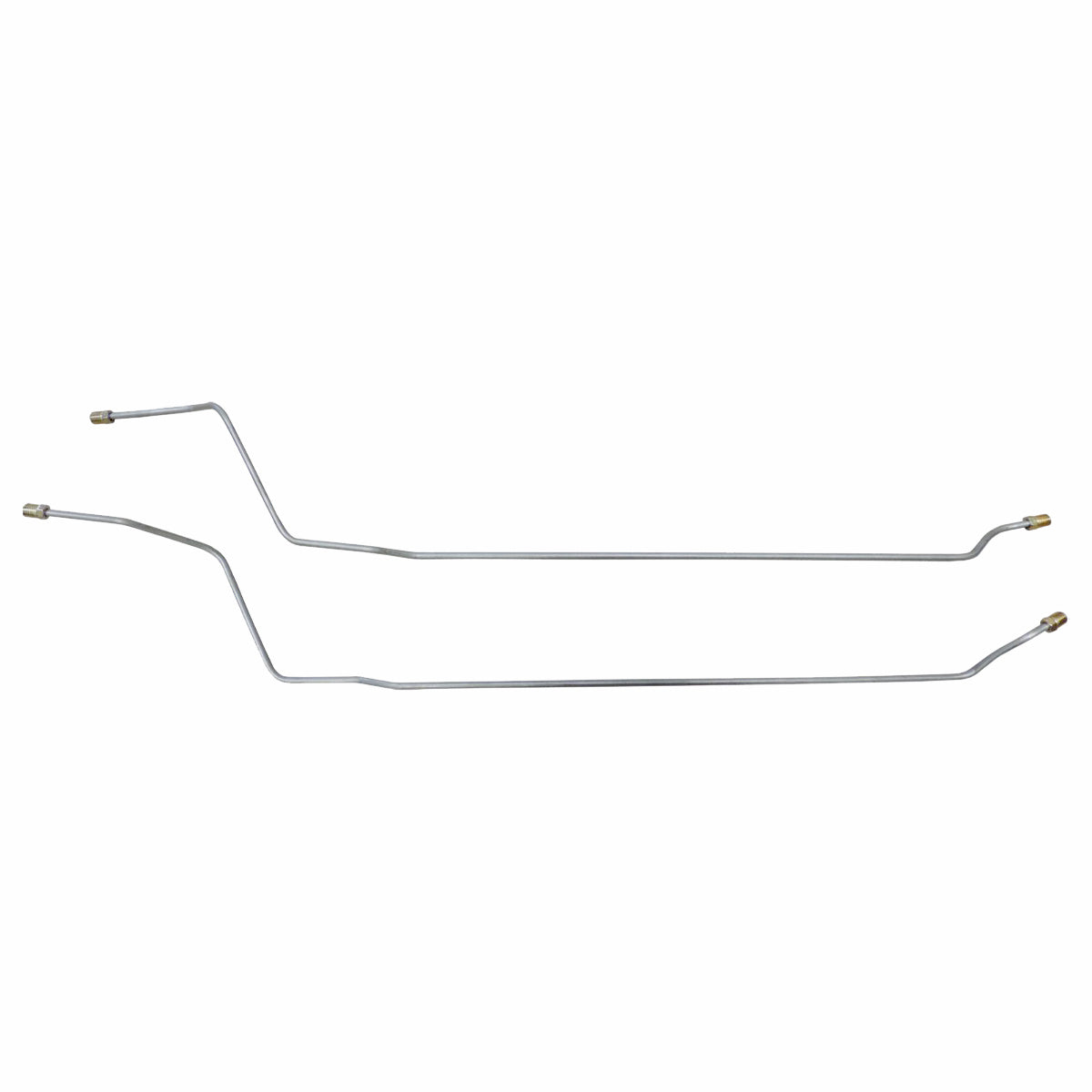 1967 Chevrolet Chevelle Malibu SS Hardtop Convertible 3/16" Rear Axle Brake Lines 2pc, OE Steel