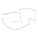 1971-72 Chevrolet Chevelle Malibu Power Disc Front Brake Line Kit 4pc, OE Steel