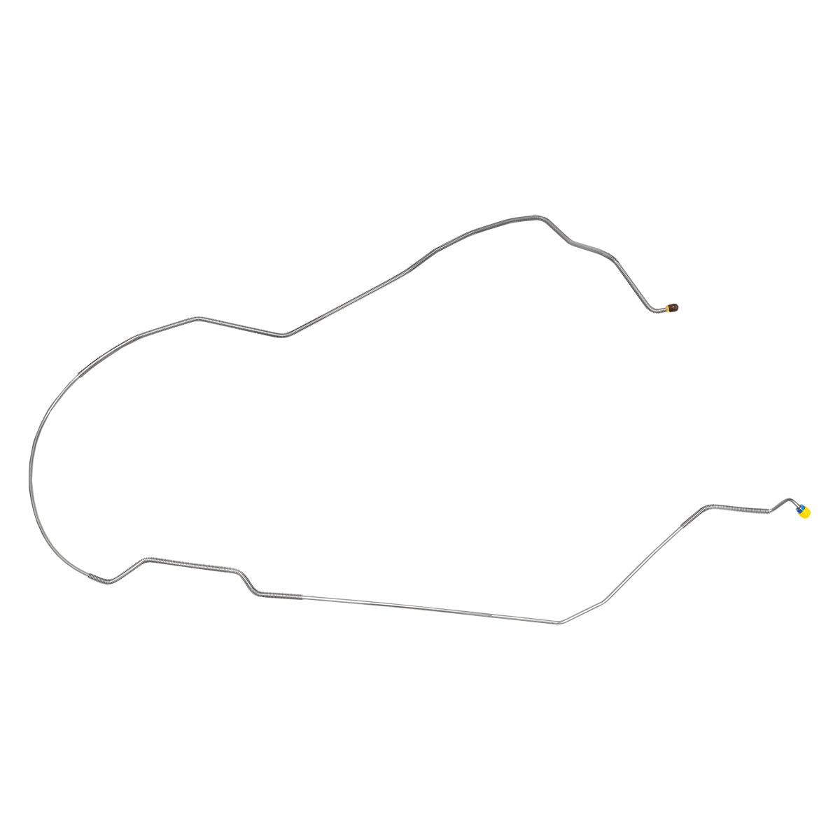 1971-72 Chevrolet Chevelle Malibu Hardtop (Disc Brake Only) 1/4" Front to Rear Brake Line 1pc, OE Steel
