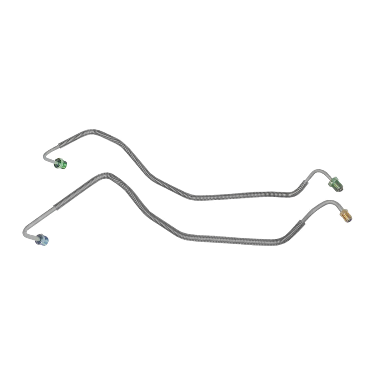 1973-77 GM A-Body Manual Disc/Drum 3/16", 1/4" M/C Brake Lines 2pc, OE Steel