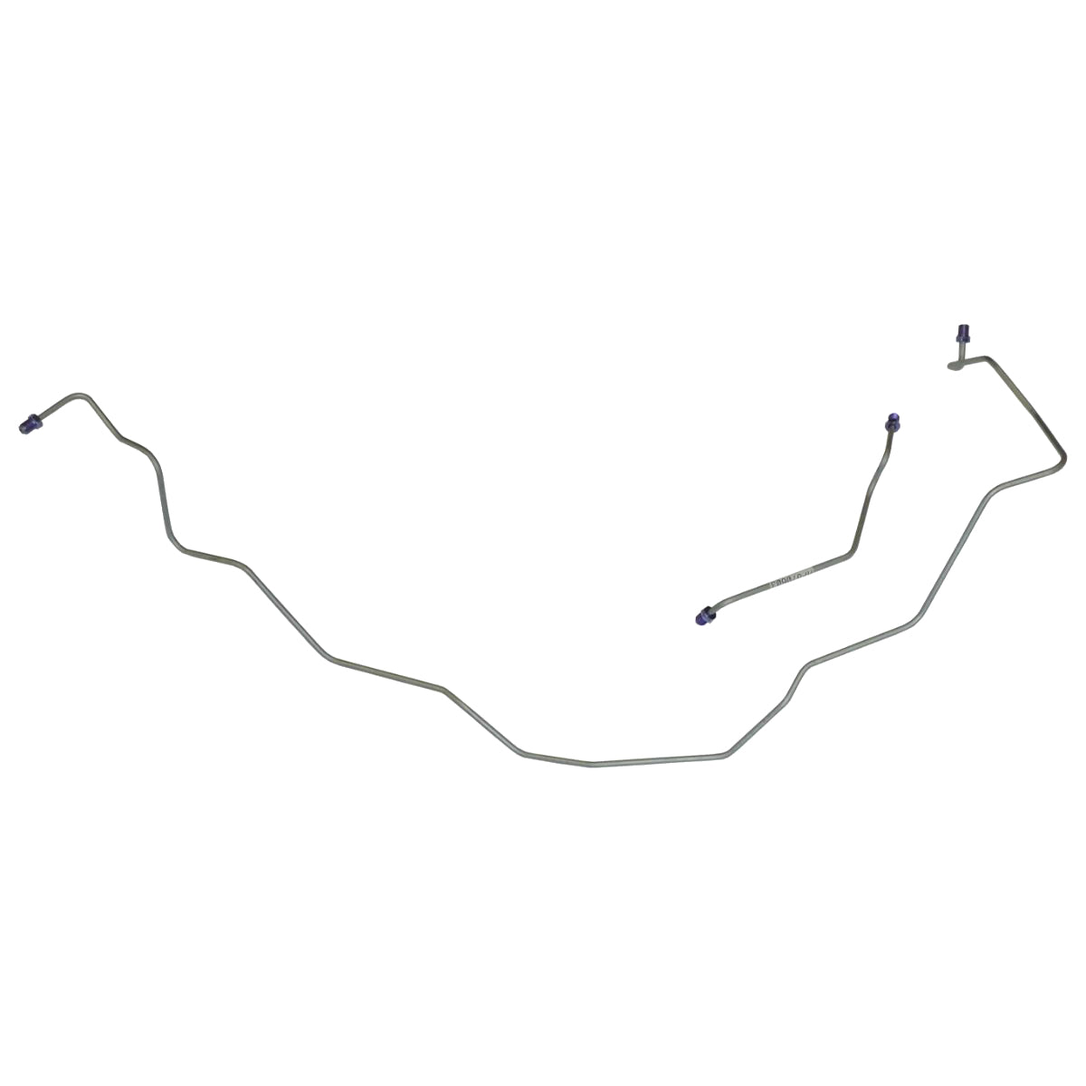 1973-75 Chevrolet/Buick/Oldsmobile A-Body 3/16" Right/Left Front Disc Brake Lines 2pc, OE Steel