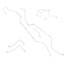 1997-03 Chevrolet Malibu 2004-2005 Chevrolet Classic Top of ABS Or Non ABS Front Disc Rear Drum Brake Line Kit 12pc, OE Steel