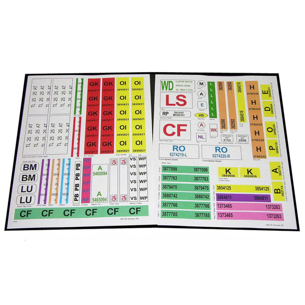Concourse Detail Decals 1972 Chevrolet Chevelle / SS LS5