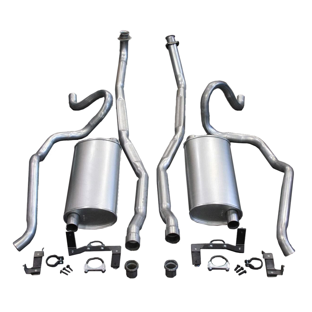 1968 Chevelle Small Block Dual Exhaust Includes With 2-1/4" Head Pipes, 2" Tail Pipes