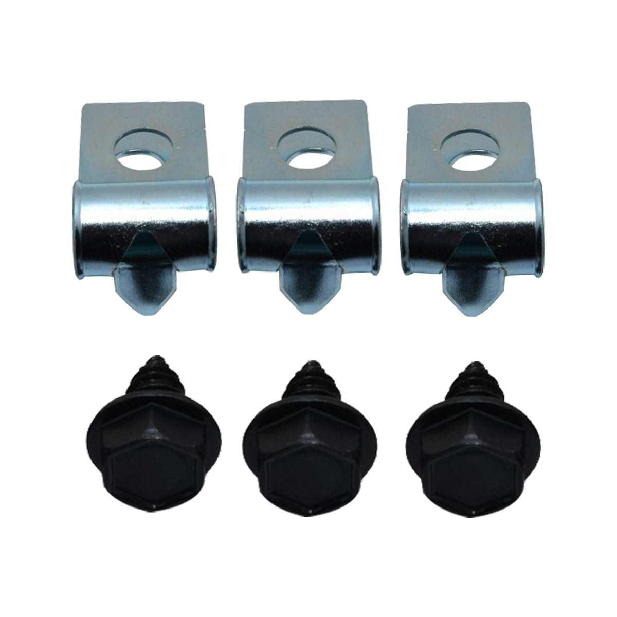 1955-57 GM Full Size, Impala 3/8" Fuel Line Clips No Return 6pc