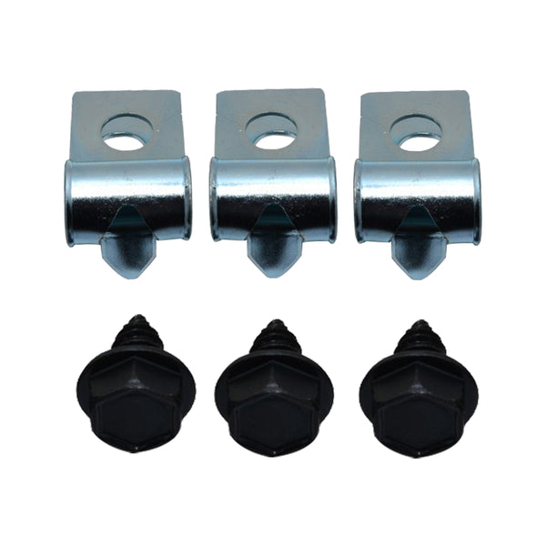 1955-57 GM Full Size, Impala 3/8" Fuel Line Clips No Return 6pc