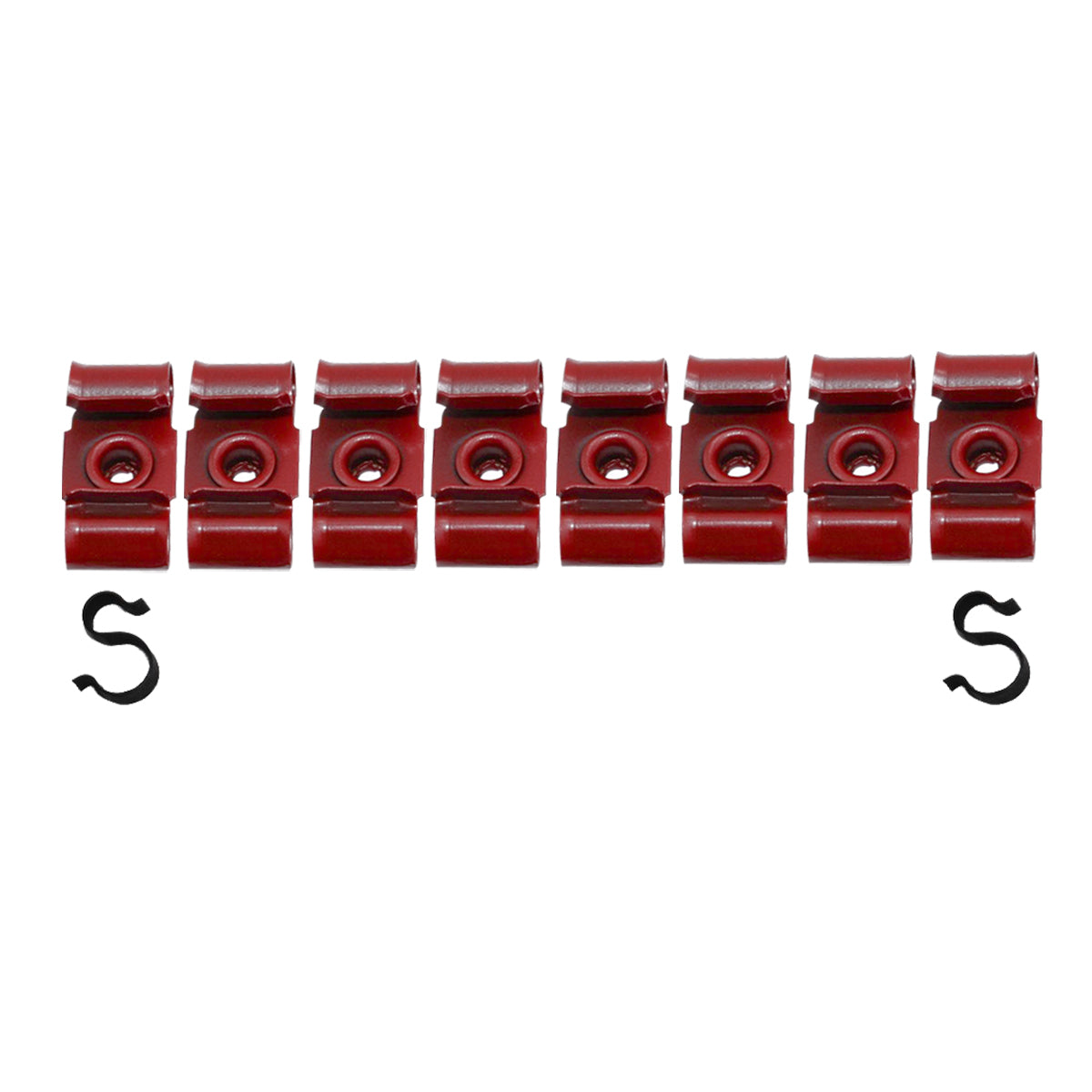 1967-68 GM Full Size, Impala 3/8" Fuel Line Clips With 1/4" Return Line 10pc