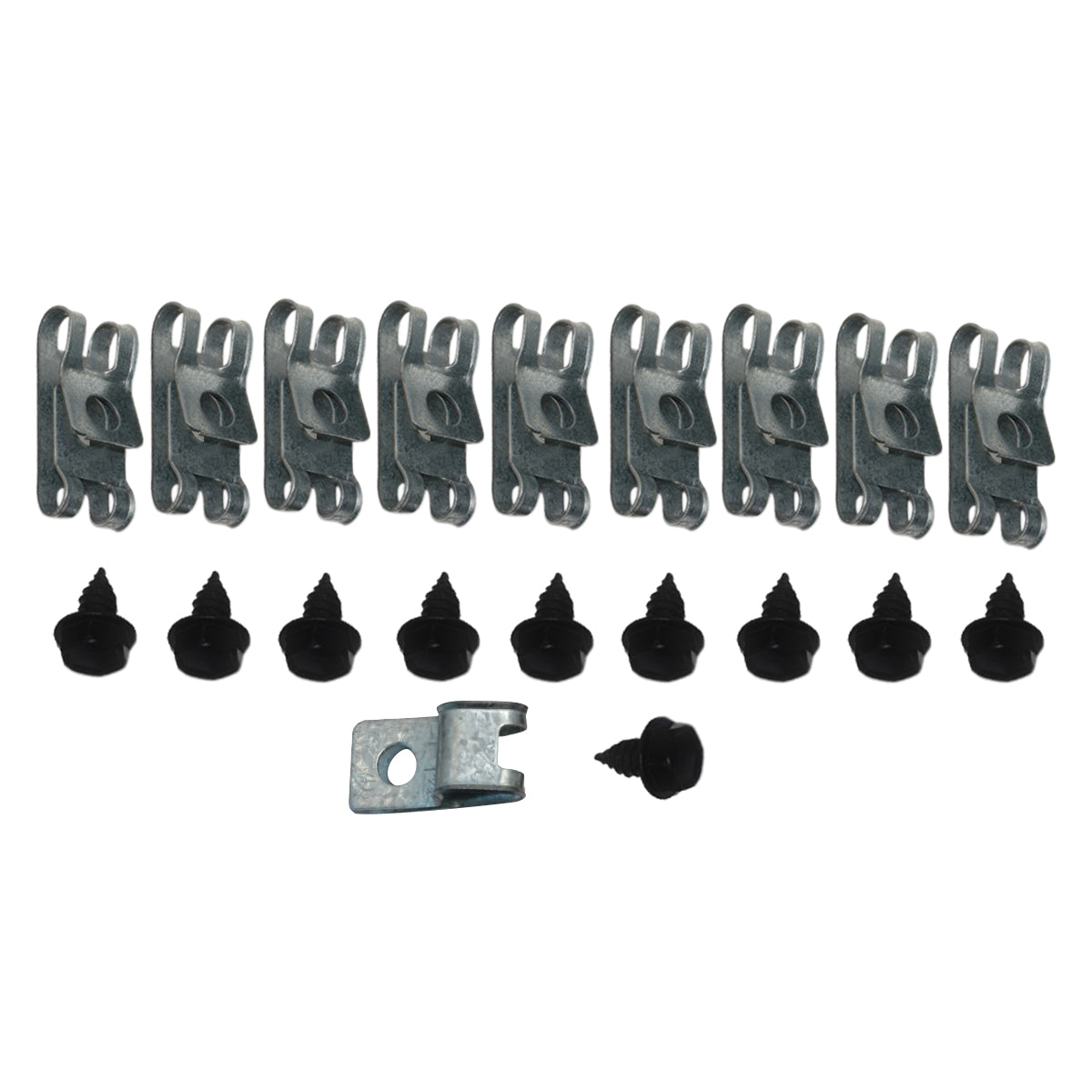 1971-76 GM Full Size, Impala 3/8" Fuel Line, 1/4" Return Line Clip Kit 20pc