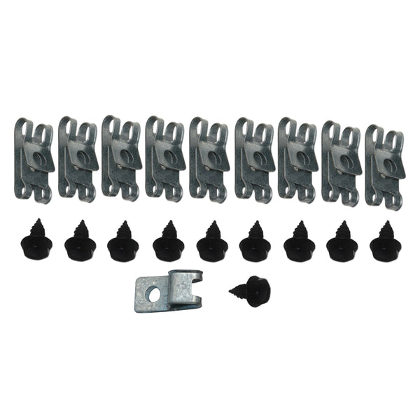 1971-76 GM Full Size, Impala 3/8" Fuel Line, 1/4" Return Line Clip Kit 20pc