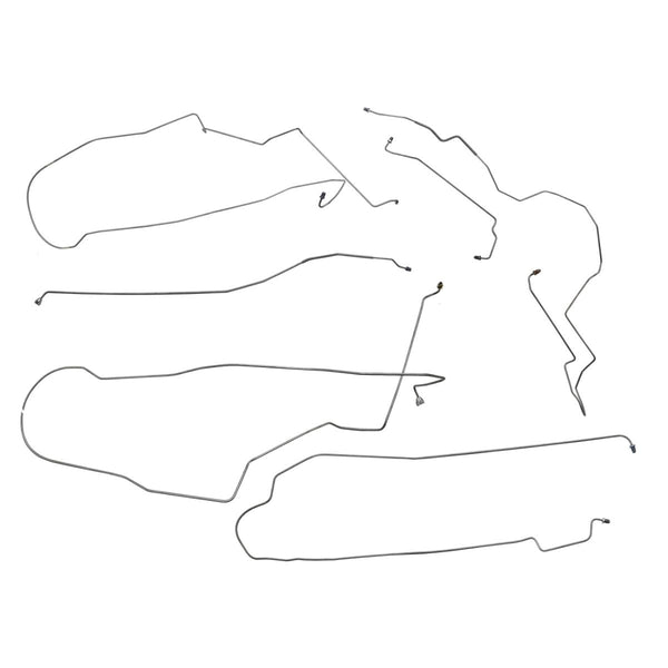 1995-01 Chevrolet Lumina Four-Wheel Disc w/ABS Complete Brake Line Kit 6pc, OE Steel