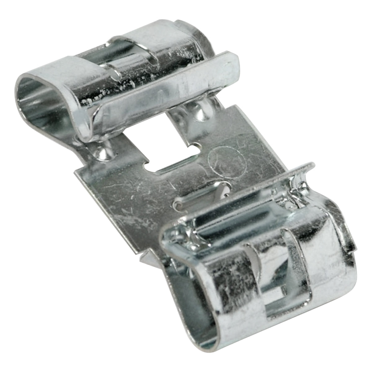 Brake And Fuel Line Clip Double Snap in Clip Silver Zinc 1pc