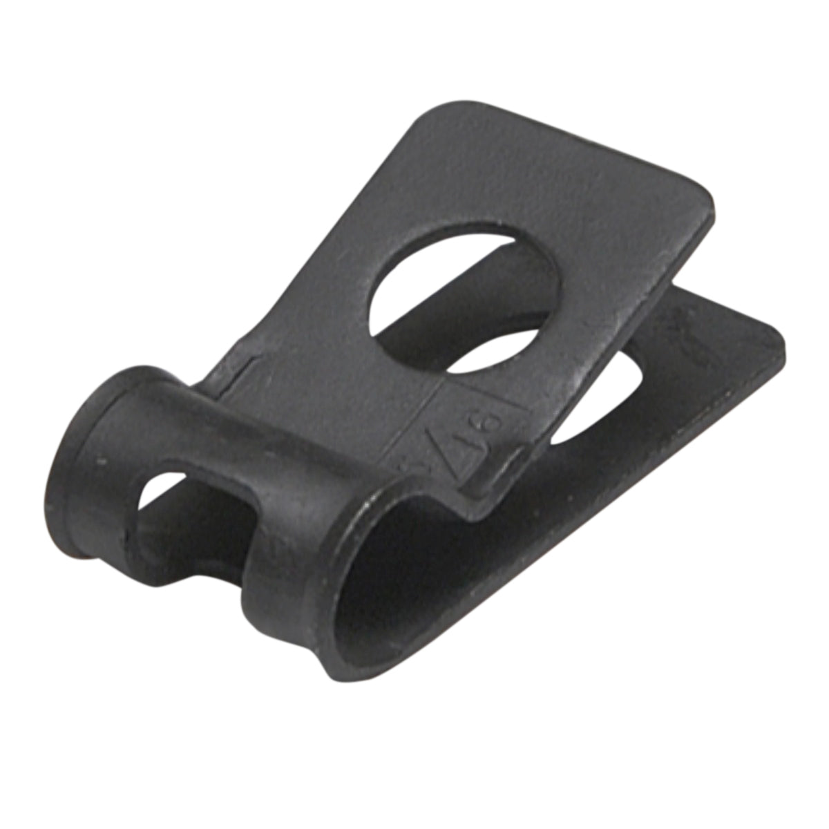 Brake and Fuel Line Clip Single R Style 5/16" Painted Black 1pc
